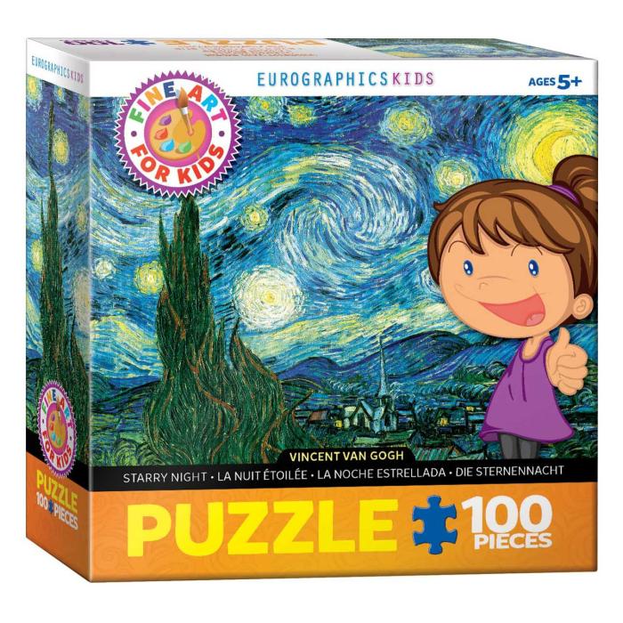 100-199 Pieces | Starry Night 100-Piece Puzzle Puzzles 100-199 Pieces