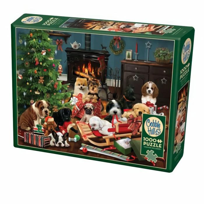 1000 Pieces | Christmas Puppies 1000-Piece Puzzle 1000 Pieces 1000 Pieces