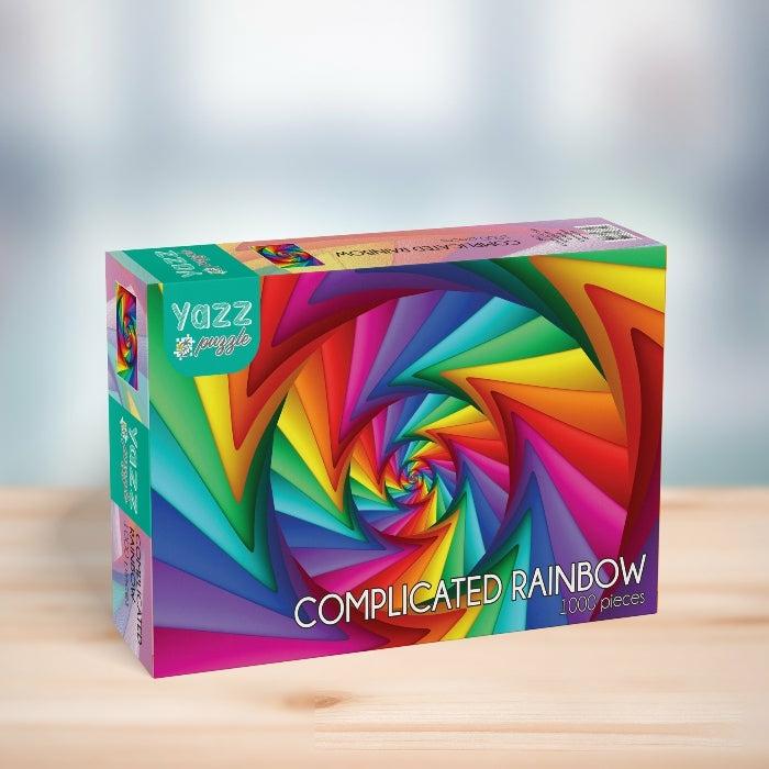 1000 Pieces | Complicated Rainbow 1000-Piece Puzzle 1000 Pieces 1000 Pieces