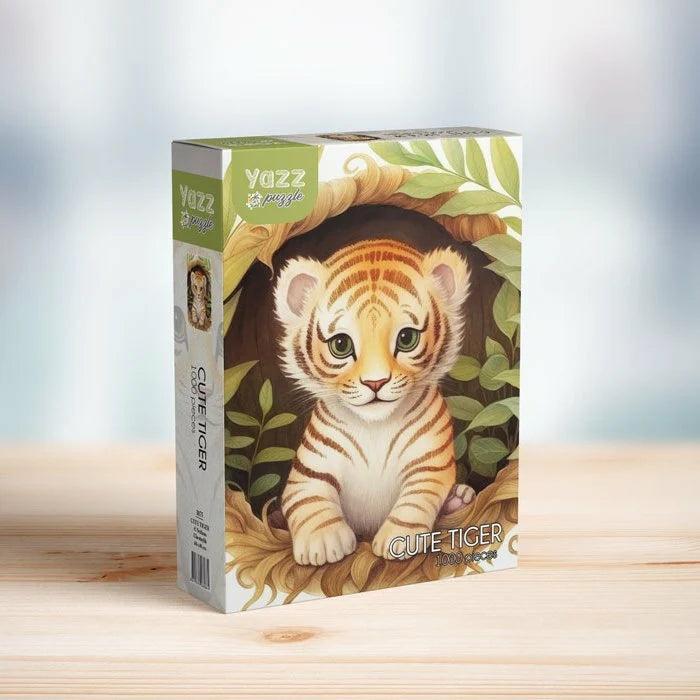 1000 Pieces | Cute Tiger 1000-Piece Puzzle 1000 Pieces 1000 Pieces