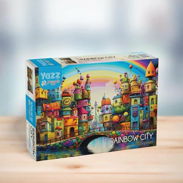 1000 Pieces | Rainbow City 1000-Piece Puzzle 1000 Pieces 1000 Pieces