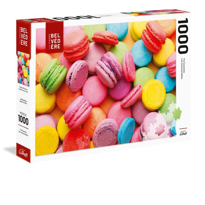 1000 Pieces | Rainbow Macarons 1000-Piece Puzzle 1000 Pieces 1000 Pieces