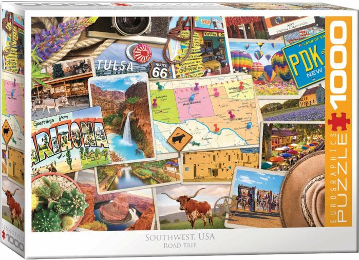 1000 Pieces | Southwest Road Trip 1000-Piece Puzzle 1000 Pieces 1000 Pieces