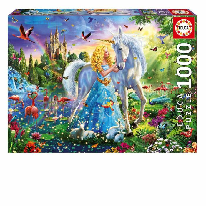 1000 Pieces | The Princess And The Unicorn 1000-Piece Puzzle 1000 Pieces 1000 Pieces