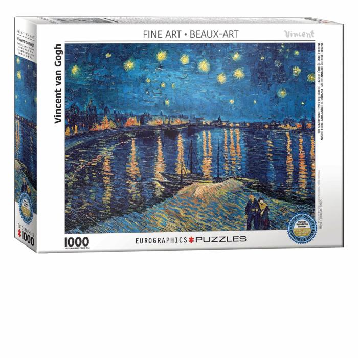 1000 Pieces | The Starry Night Over The Rhone 1000-Piece Puzzle 1000 Pieces 1000 Pieces