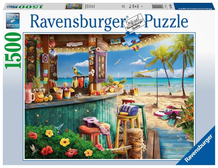 1500 Pieces | Beach Bar Breezes 1500-Piece Puzzle 1500 Pieces 1500 Pieces