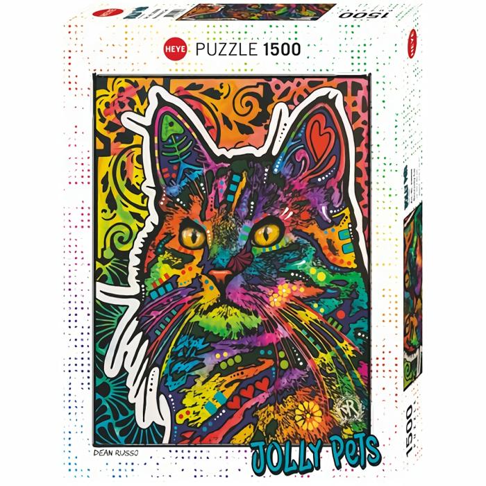 1500 Pieces | Necessity Cat, Jolly Pets 1500-Piece Puzzle 1500 Pieces 1500 Pieces