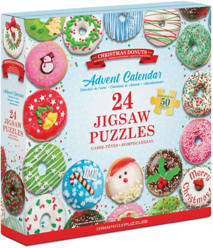 2-99 Pieces | Advent Calendar – Christmas Donuts 24 X 50-Piece Puzzles 2-99 Pieces 2-99 Pieces