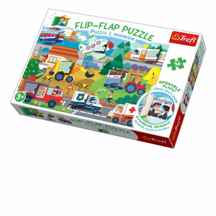 2-99 Pieces | Flip Flap Puzzle – Transport 36-Piece Puzzle 2-99 Pieces 2-99 Pieces