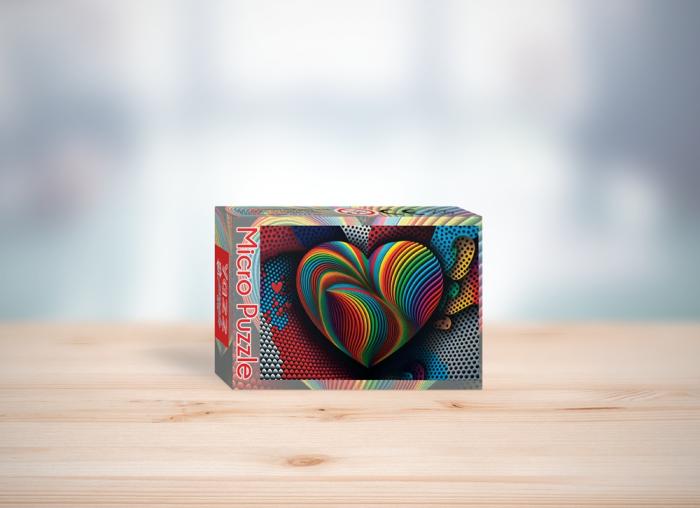 2-99 Pieces | Rainbow Heart – 99 Piece Puzzle 2-99 Pieces 2-99 Pieces