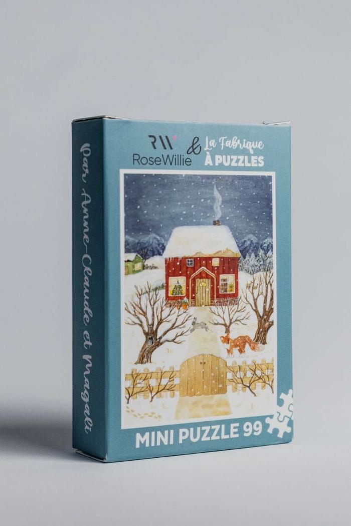 2-99 Pieces | Winter Cabin 99-Piece Puzzle 2-99 Pieces 2-99 Pieces