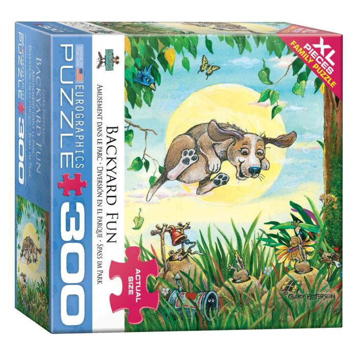 200-450 Pieces | Backyard Fun Dog 300-Piece Puzzle 200-450 Pieces 200-450 Pieces