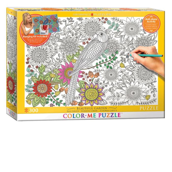 200-450 Pieces | Beautiful Garden – Color-Me 300-Piece Puzzle 200-450 Pieces 200-450 Pieces