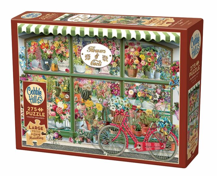 200-450 Pieces | Flowers And Cacti Shop 275-Piece Family Puzzle 200-450 Pieces 200-450 Pieces