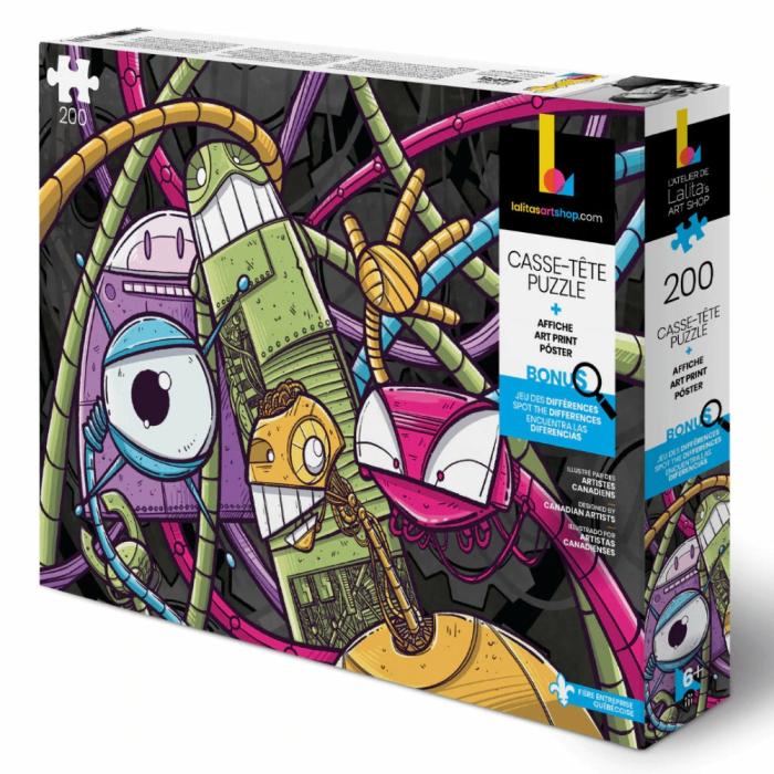 200-450 Pieces | Friendly Robots 200-Piece Puzzle 200-450 Pieces 200-450 Pieces