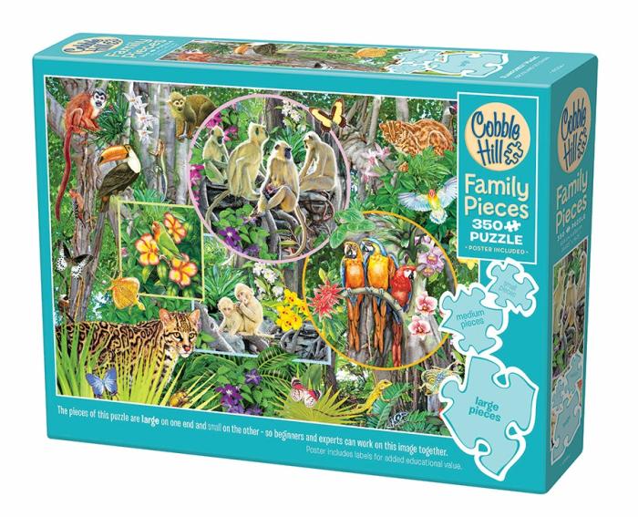 200-450 Pieces | Rainforest Magic 350-Piece Family Puzzle 200-450 Pieces 200-450 Pieces