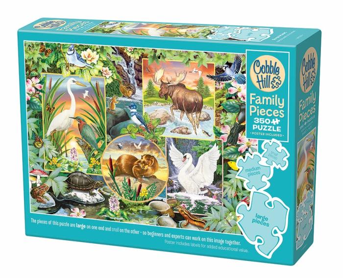 200-450 Pieces | River Magic 350-Piece Family Puzzle 200-450 Pieces 200-450 Pieces