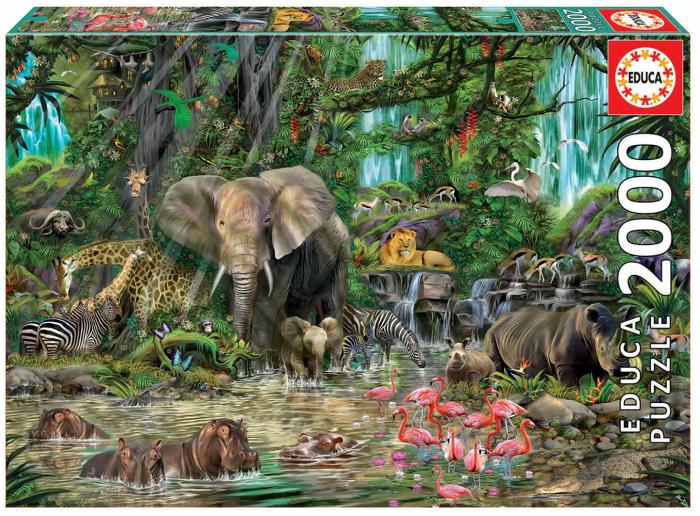 2000+ Pieces | African Jungle 2000-Piece Puzzle 2000+ Pieces 2000+ Pieces