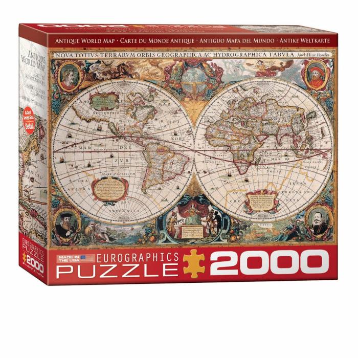 2000+ Pieces | Antique World Map 2000-Piece Puzzle 2000+ Pieces 2000+ Pieces