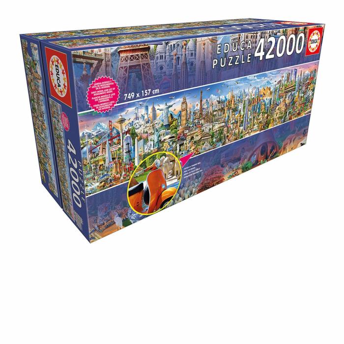 2000+ Pieces | Around The World 42,000-Piece Puzzle 2000+ Pieces 2000+ Pieces