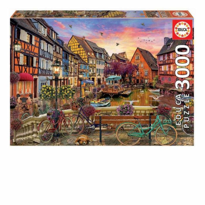 2000+ Pieces | Bicycles On The Bridge 3000-Piece Puzzle 2000+ Pieces 2000+ Pieces