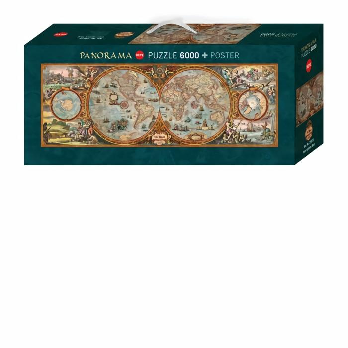 2000+ Pieces | Hemisphere Map 6000-Piece Puzzle 2000+ Pieces 2000+ Pieces