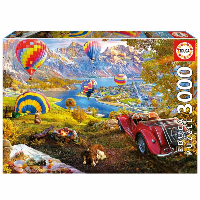 2000+ Pieces | Hot Air Balloon Valley 3000-Piece Puzzle 2000+ Pieces 2000+ Pieces