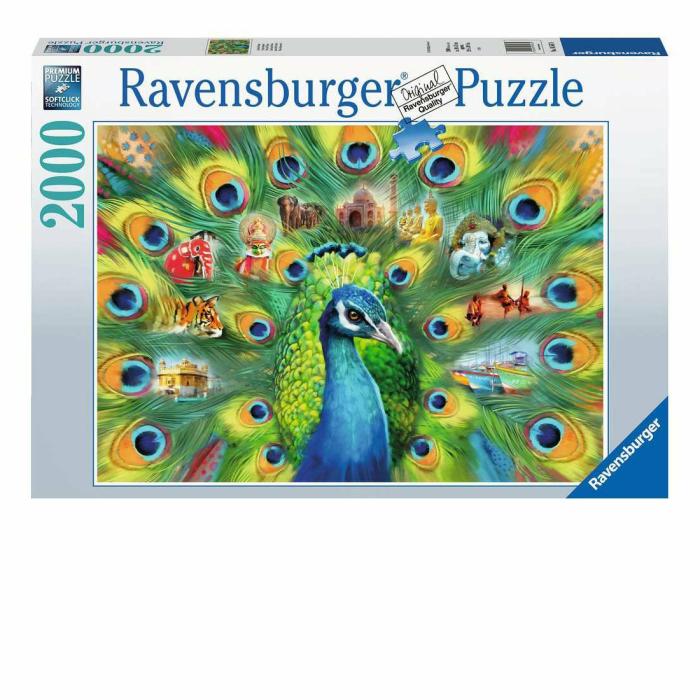 2000+ Pieces | Land Of The Peacock 2000-Piece Puzzle 2000+ Pieces 2000+ Pieces