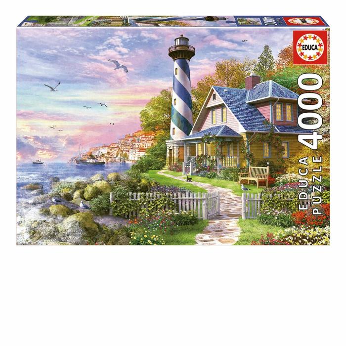 2000+ Pieces | Lighthouse At Rock Bay 4000-Piece Puzzle 2000+ Pieces 2000+ Pieces