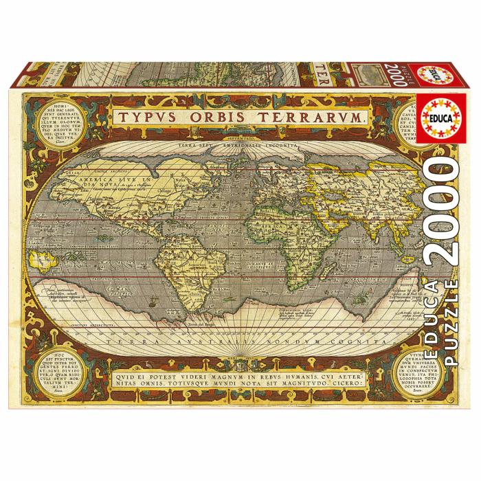 2000+ Pieces | Map Of The World 2000-Piece Puzzle 2000+ Pieces 2000+ Pieces