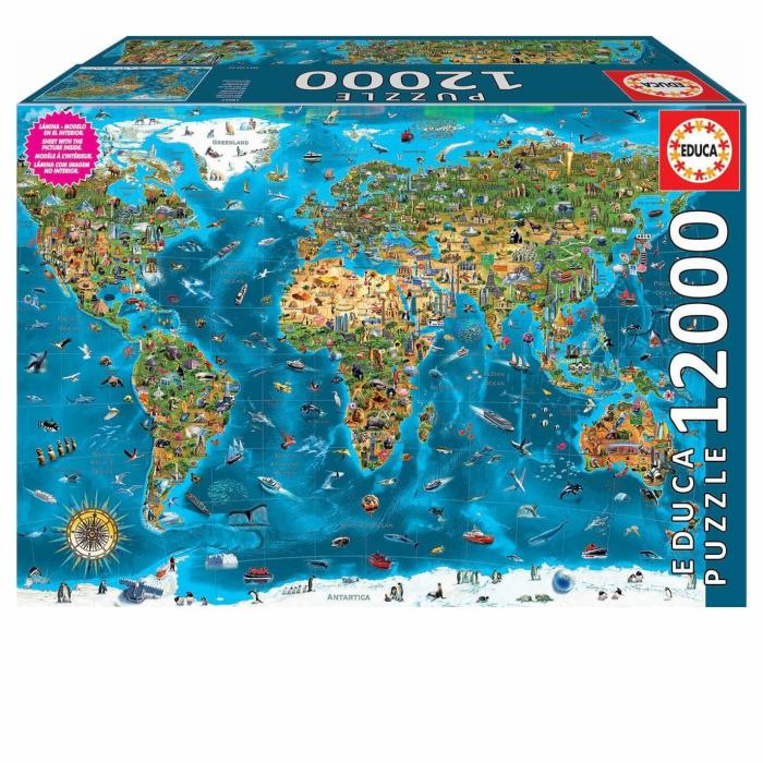 2000+ Pieces | Wonders Of The World 12,000-Piece Puzzle 2000+ Pieces 2000+ Pieces