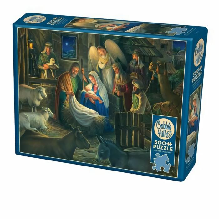 500-600 Pieces | Away In A Manger 500-Piece Puzzle Old Box 500-600 Pieces 500-600 Pieces