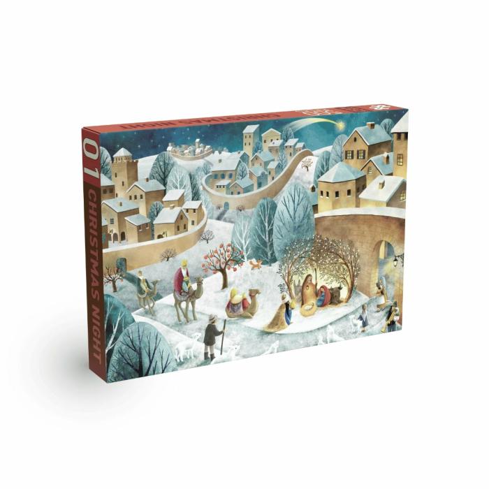 500-600 Pieces | Christmas Night 500-Piece Puzzle 500-600 Pieces 500-600 Pieces