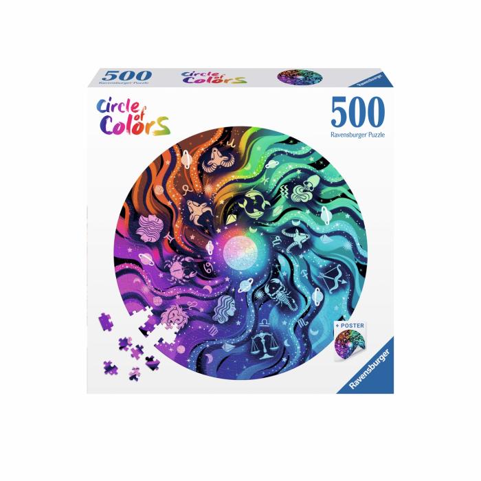 500-600 Pieces | Circle Of Colors – Astrology 500-Piece Puzzle 500-600 Pieces 500-600 Pieces