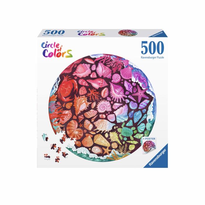 500-600 Pieces | Circle Of Colors – Seashells 500-Piece Puzzle 500-600 Pieces 500-600 Pieces