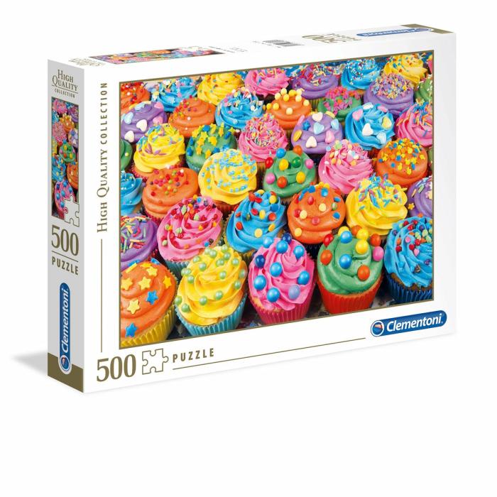 500-600 Pieces | Colorful Cupcakes 500-Piece Puzzle 500-600 Pieces 500-600 Pieces