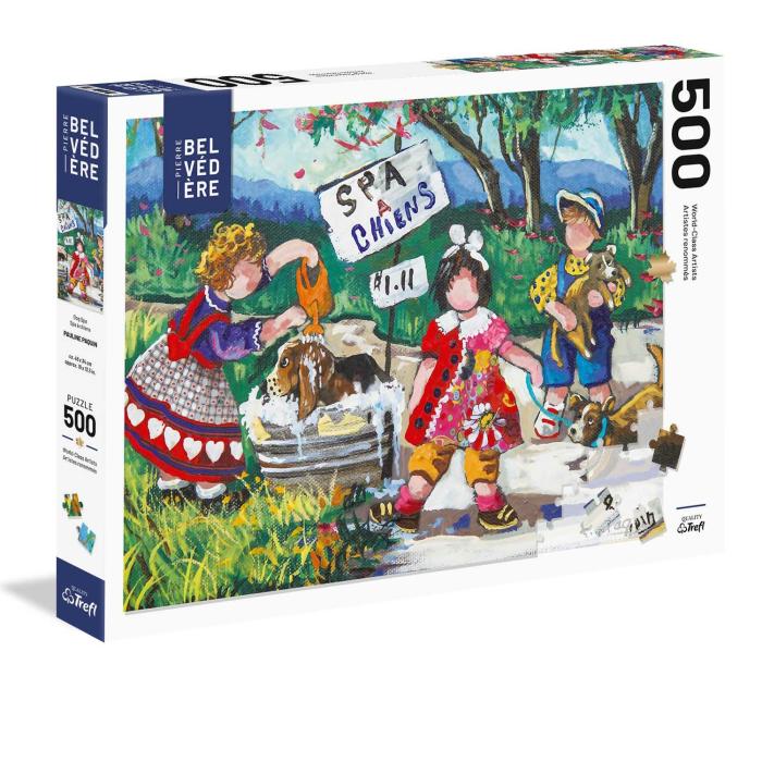 500-600 Pieces | Dog Spa 500-Piece Puzzle 500-600 Pieces 500-600 Pieces