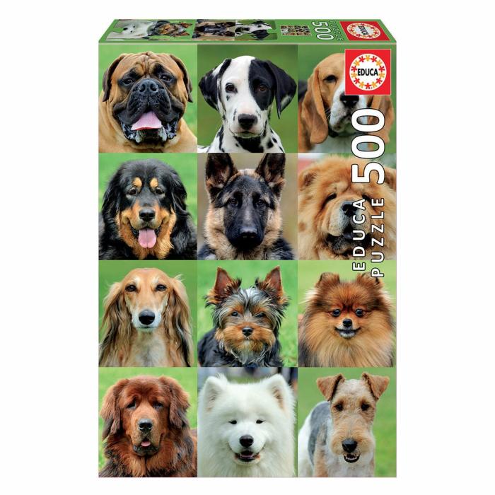 500-600 Pieces | Dogs Collage 500-Piece Puzzle 500-600 Pieces 500-600 Pieces