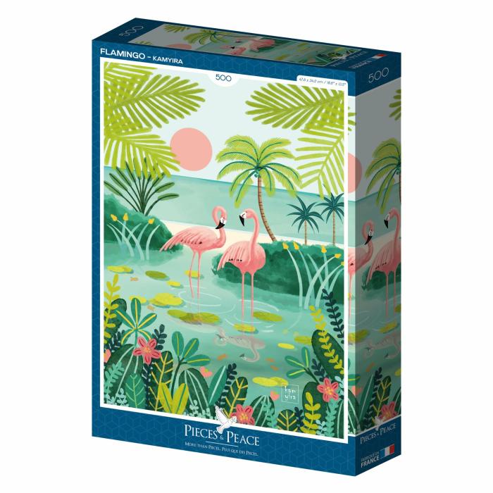 500-600 Pieces | Flamingo 500-Piece Puzzle 500-600 Pieces 500-600 Pieces