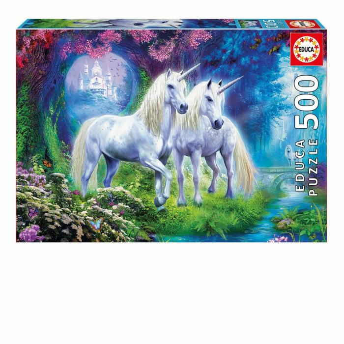 500-600 Pieces | Forest Unicorns 500-Piece Puzzle 500-600 Pieces 500-600 Pieces