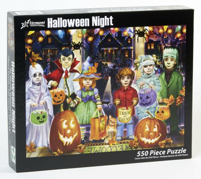 500-600 Pieces | Halloween Night 550-Piece Puzzle 500-600 Pieces 500-600 Pieces