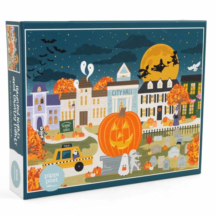 500-600 Pieces | Haunted Nights & Ghostly Lights 500-Piece Puzzle 500-600 Pieces 500-600 Pieces