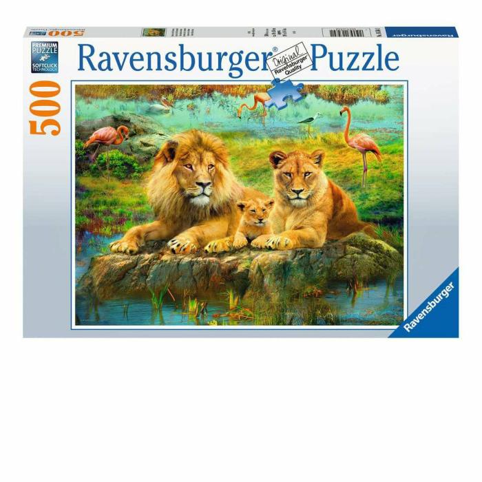 500-600 Pieces | Lions In The Savanna 500-Piece Puzzle Old 500-600 Pieces 500-600 Pieces