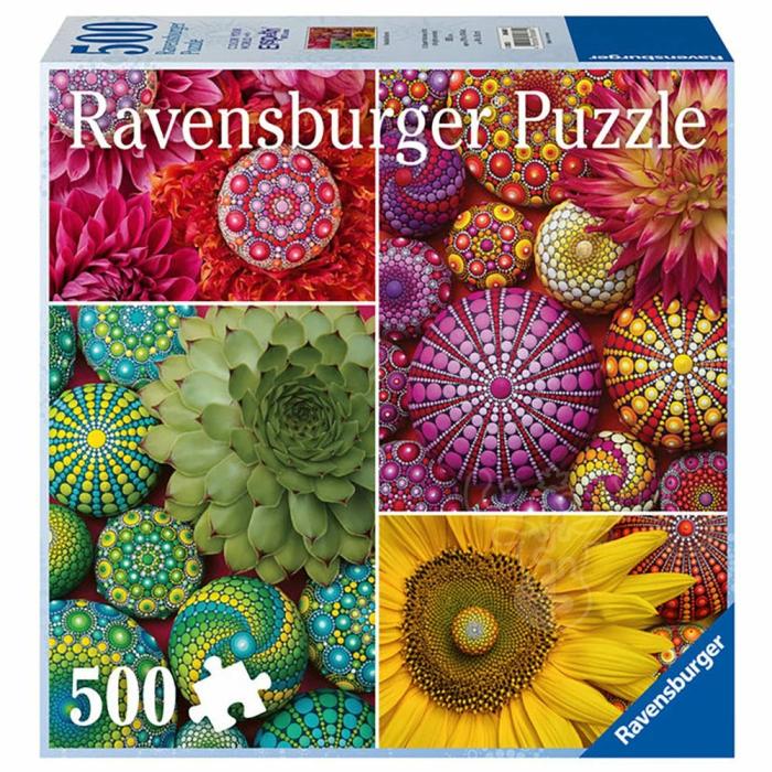 500-600 Pieces | Mandala Blooms 500-Piece Puzzle 500-600 Pieces 500-600 Pieces