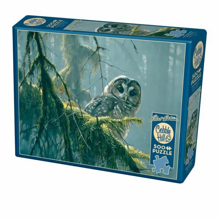 500-600 Pieces | Mossy Branches – Spotted Owl 500-Piece Puzzle Old Box 500-600 Pieces 500-600 Pieces