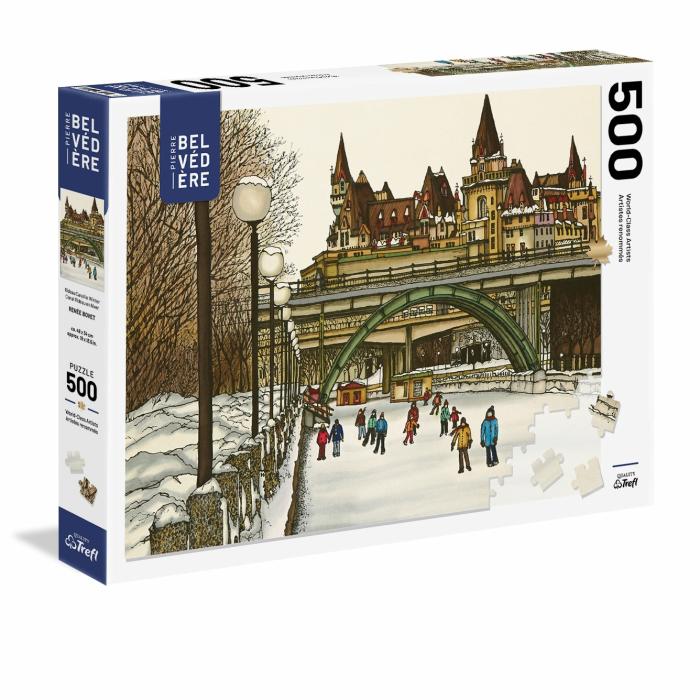 500-600 Pieces | Rideau Canal In Winter 500-Piece Puzzle 500-600 Pieces 500-600 Pieces