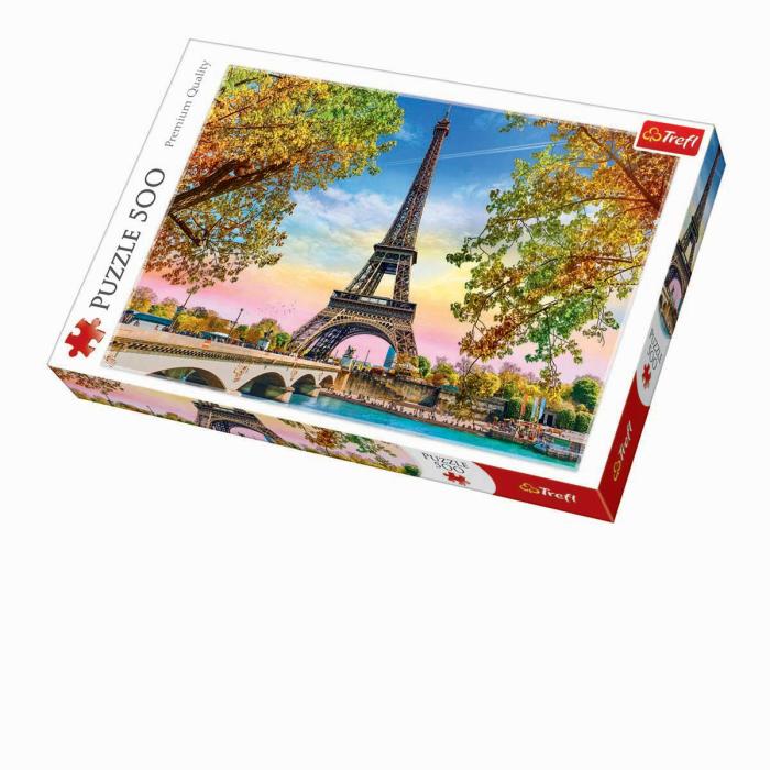 500-600 Pieces | Romantic Paris 500-Piece Puzzle 500-600 Pieces 500-600 Pieces