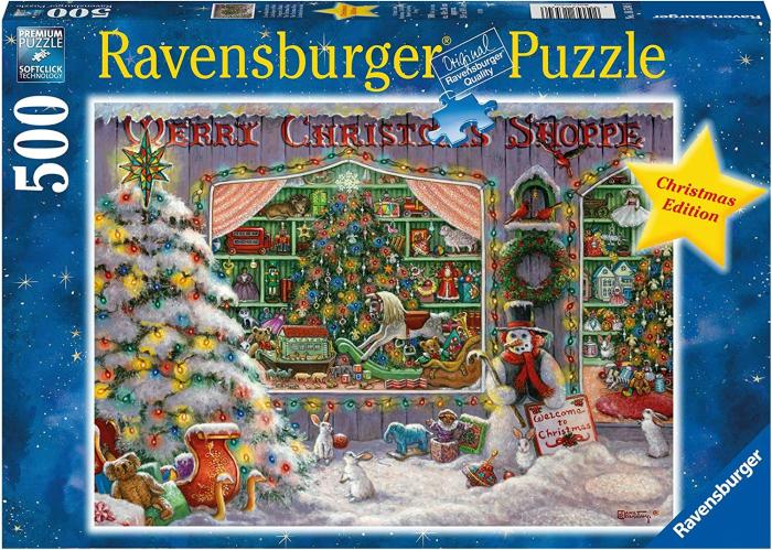 500-600 Pieces | The Christmas Shop 500-Piece Puzzle Old 500-600 Pieces 500-600 Pieces