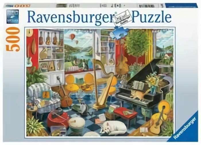 500-600 Pieces | The Music Room 500-Piece Puzzle Old 500-600 Pieces 500-600 Pieces