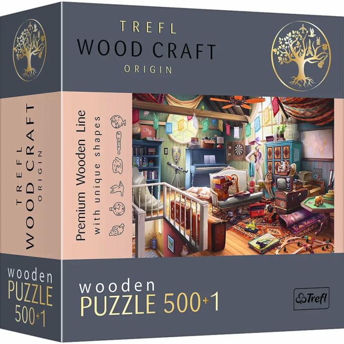 500-600 Pieces | Treasures In The Attic 501-Piece Wooden Puzzle 500-600 Pieces 500-600 Pieces